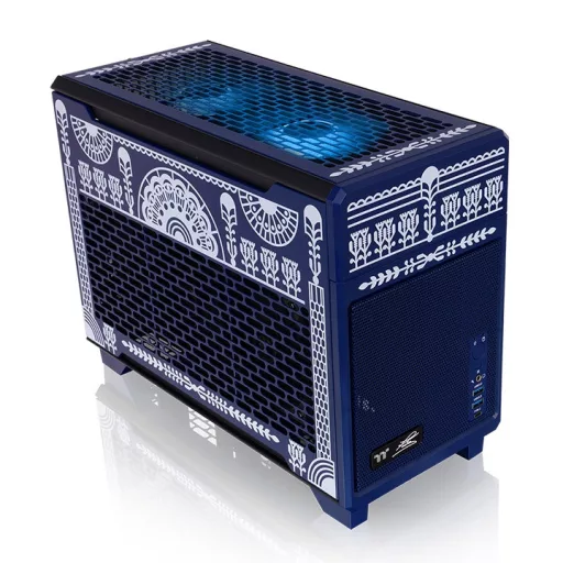 Thermaltake TR100 Koralie Edition Cobalt Blue Mini Tower Kék