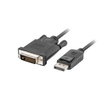   Lanberg CA-DPDV-10CU-0010-BK video átalakító kábel 1 M DisplayPort DVI-D Fekete