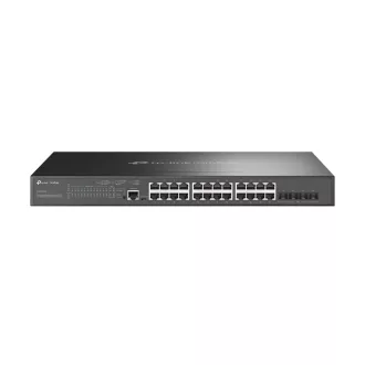   TP-Link Omada SG3428XMP hálózati kapcsoló Vezérelt L2+ Gigabit Ethernet (10/100/1000) Ethernet-áramellátás (PoE) támogatása 1U Fekete