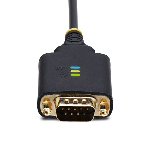 StarTech.com 2P6FFC-USB-SERIAL csatlakozó átlakító USB-A 2 x DB-9 RS-232 Fekete, Szürke
