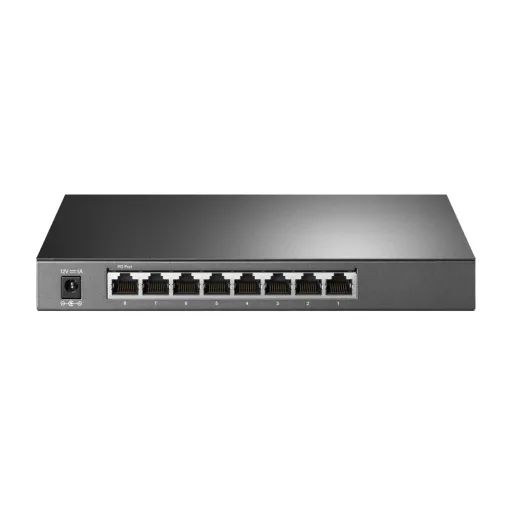 TP-Link TL-SG2008 Vezérelt L2 Gigabit Ethernet (10/100/1000) Fekete