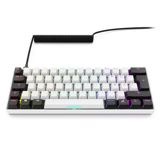 Sharkoon SGK50 S4 billentyűzet Otthoni USB QWERTZ Német Fehér