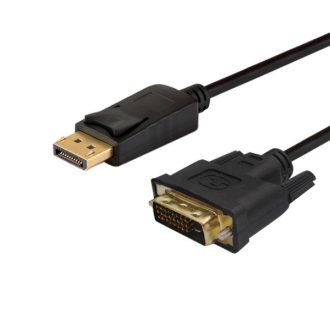   Savio CL-106 video átalakító kábel 1,8 M DisplayPort DVI Fekete