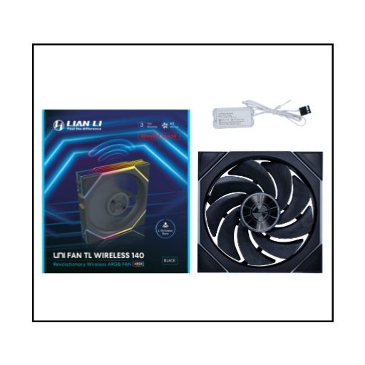 Lian Li Uni Fan TL Számítógép ház, Processzor Ventilátor 14 cm Fekete 1 db