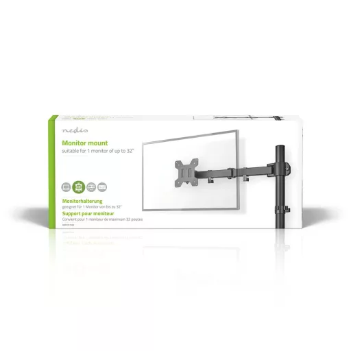 Nedis MMSIS110BK asztali TV konzol 81,3 cm (32") Fekete