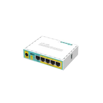 Mikrotik hEX PoE lite vezetékes router Fast Ethernet Fehér