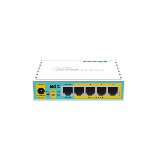 Mikrotik hEX PoE lite vezetékes router Fast Ethernet Fehér