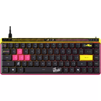   ASUS ROG Falchion Ace HFX ZywOo Edition billentyűzet Játék USB QWERTY Nemzetközi amerikai Fekete