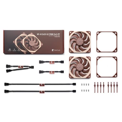 Noctua NF-A12X25 G2 PWM SX2-PP 12 cm Bézs 2 db