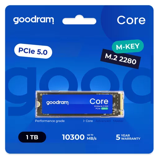 Goodram SSDR-GRC01-1K0-80 1 TB M.2 PCI Express 5.0 NVMe 3D NAND