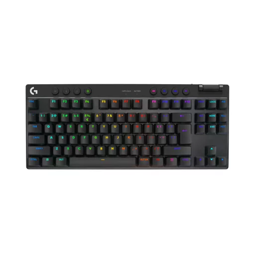 Logitech G PRO X TKL billentyűzet Játék RF vezeték nélküli + Bluetooth QWERTY Nemzetközi amerikai Fekete