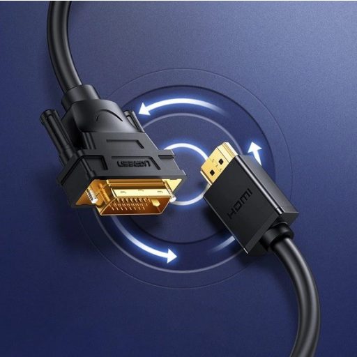 Ugreen HD106 DVI 24+1 pin/HDMI FHD 60Hz 1.5m cable (black)