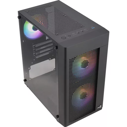 Aerocool Hexform Mini Tower Fekete