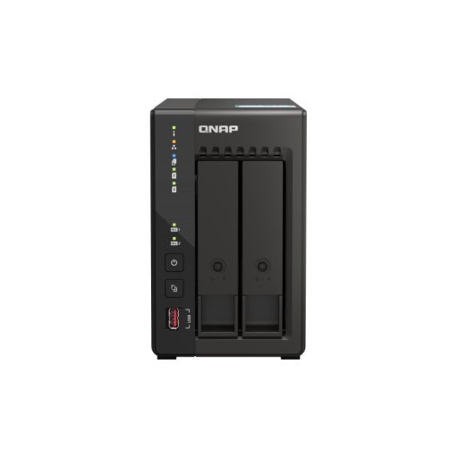 QNAP TS-253E NAS Tower Intel® Celeron® J6412 8 GB 0 TB QNAP QTS Fekete