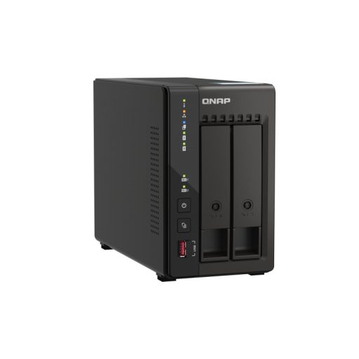 QNAP TS-253E NAS Tower Intel® Celeron® J6412 8 GB 0 TB QNAP QTS Fekete