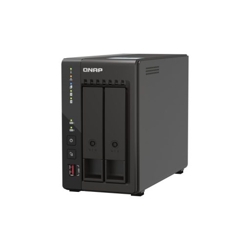 QNAP TS-253E NAS Tower Intel® Celeron® J6412 8 GB 0 TB QNAP QTS Fekete