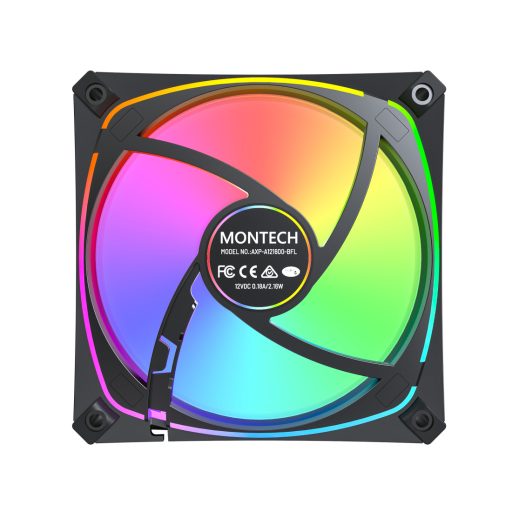 Montech AX120 PRO 12 cm Fekete 3 db