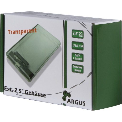 Inter-Tech GD-25000 HDD ház Átlátszó 2.5"