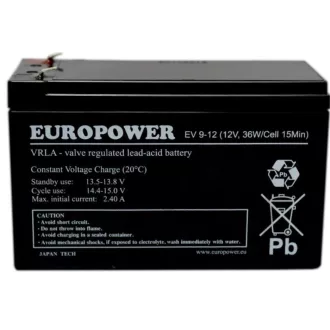 AUKUMULATOR EUROPOWER EV 12V 9Ah