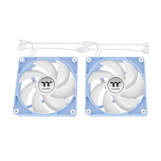 Thermaltake CL-F203-PL14BU-A számítógépes hűtőrendszer Számítógép ház Hűtő 14 cm Kék 2 db