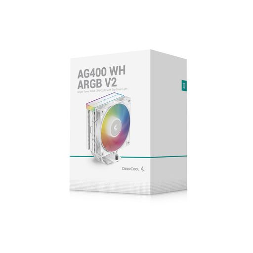 DeepCool AG400 WH Processzor Hűtő 12 cm Fehér 1 db
