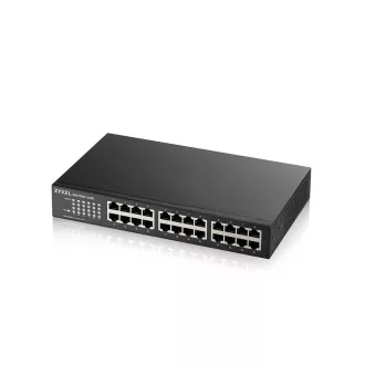   Zyxel GS1100-24E Beállítást nem igénylő (unmanaged) Gigabit Ethernet (10/100/1000) Fekete