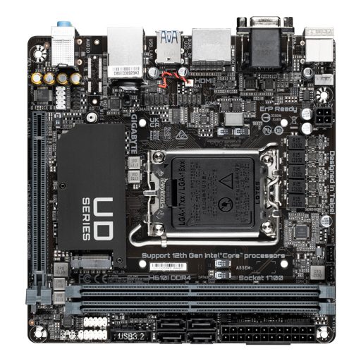 GIGABYTE H610I DDR4 Intel H610 Express LGA 1700 mini ITX