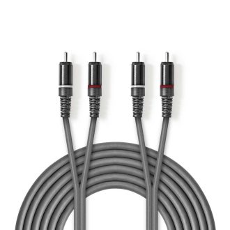 Nedis COTH24200GY15 audio kábel 1,5 M 2 x RCA Szürke