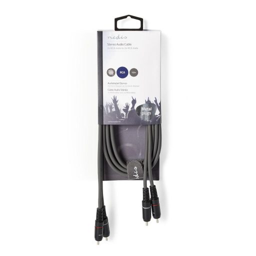 Nedis COTH24200GY15 audio kábel 1,5 M 2 x RCA Szürke