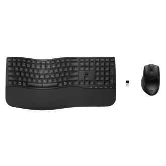   HP 680 Comfort Dual-Mode Keyboard and Mouse Combo billentyűzet Egér mellékelve Otthoni RF vezeték nélküli + Bluetooth Fekete