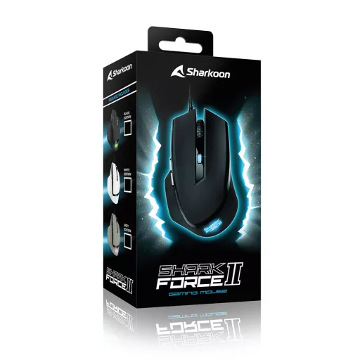 Sharkoon SHARK Force II egér Játék Jobbkezes USB A típus Optikai 4200 DPI