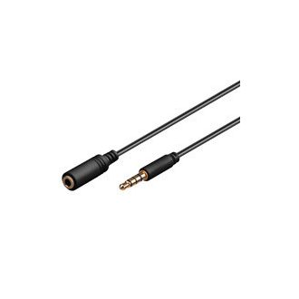 Goobay 3m 3.5mm audio kábel Fekete