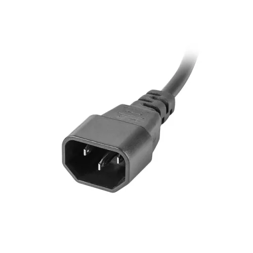 Lanberg PDU-04E04I-0200-IEC-BK áramelosztó egység (PDU) 4 AC kimenet(ek) 1U Fekete