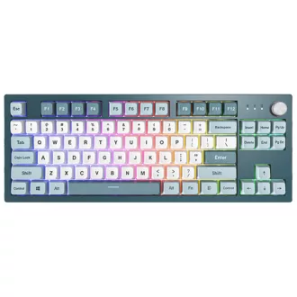   Montech MKey TKL billentyűzet Játék USB Sötétszürke, Világoskék, Fehér