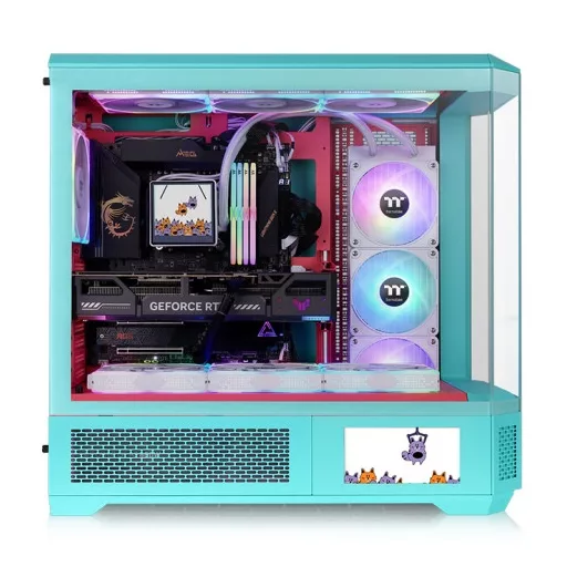 Thermaltake CA-11H-00FLWN-00 Full Tower Mentazöld színű