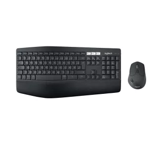   Logitech 920-008223 billentyűzet Egér mellékelve Univerzális RF vezeték nélküli + Bluetooth QWERTZ Svájc Fekete