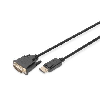  Digitus DB-340301-020-S video átalakító kábel 2 M DisplayPort DVI-D Fekete