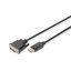 Digitus DB-340301-020-S video átalakító kábel 2 M DisplayPort DVI-D Fekete