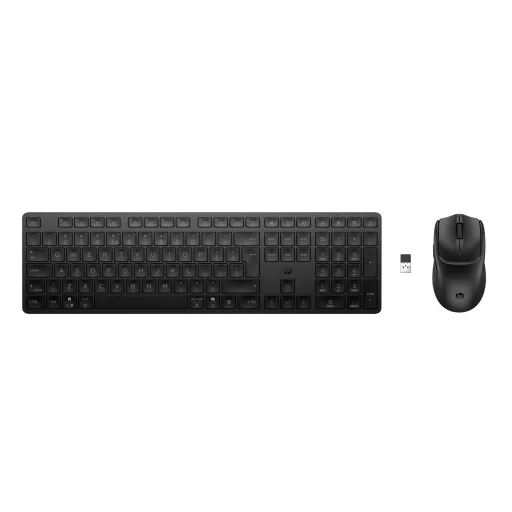 HP Multi-Device Dual-Mode Mouse and Keyboard Combo 495C billentyűzet Egér mellékelve Otthoni/irodai USB + RF Wireless + Bluetooth Fekete