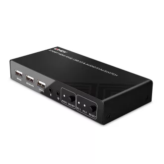 Lindy 32809 KVM kapcsoló Fekete