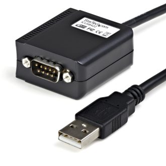   StarTech.com ICUSB422 csatlakozó átlakító DB9 M USB-A FM Fekete