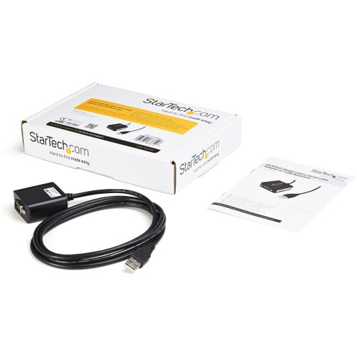 StarTech.com ICUSB422 csatlakozó átlakító DB9 M USB-A FM Fekete