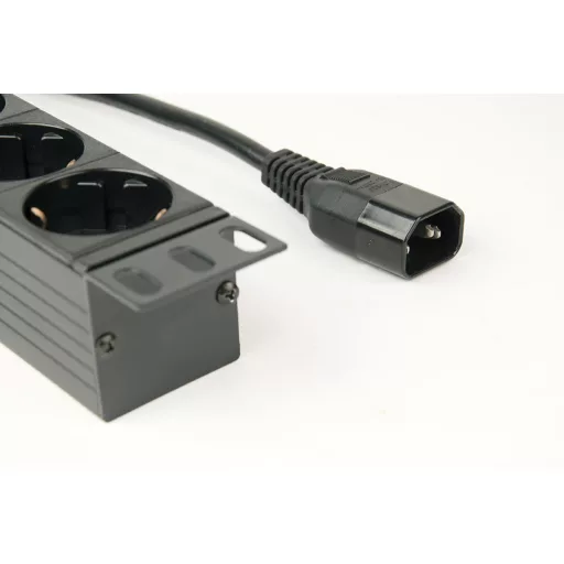 Gembird EG-PDU-014-C14 áramelosztó egység (PDU) 8 AC kimenet(ek) 1U Fekete
