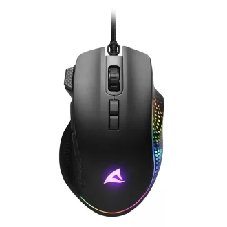   Sharkoon SHARK Force 3 egér Játék Jobbkezes USB A típus Optikai 12800 DPI