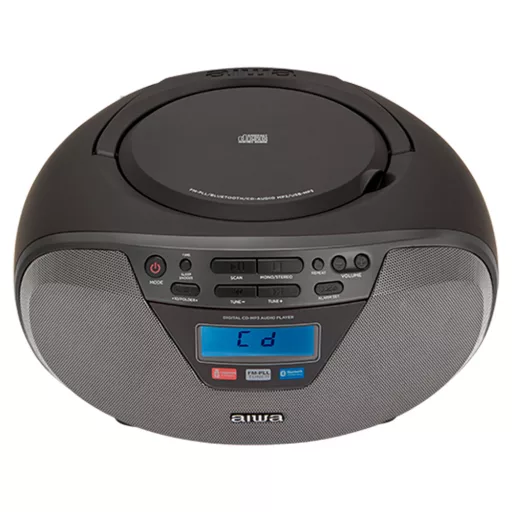 Aiwa BBTU-400BK hordozható sztereó rendszer Analóg és digitális 6 W FM Fekete MP3-lejátszás