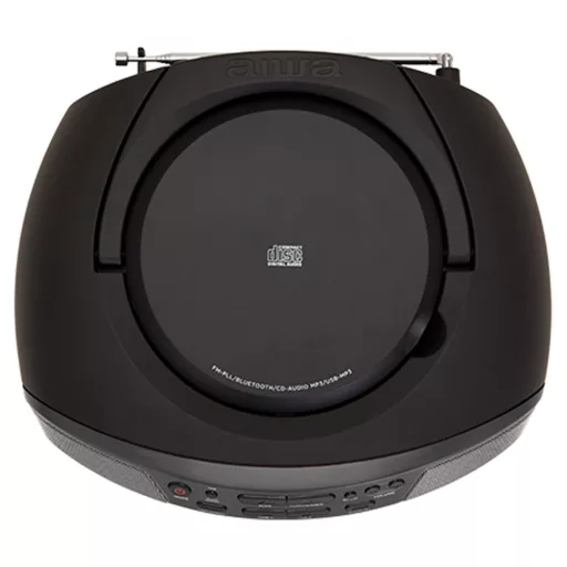 Aiwa BBTU-400BK hordozható sztereó rendszer Analóg és digitális 6 W FM Fekete MP3-lejátszás