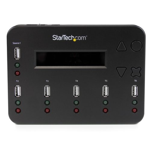 StarTech.com USBDUP15 duplikátor USB flash meghajtó másoló Fekete 5 másolatok