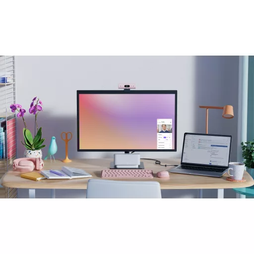 Logitech 960-001421 webkamera 4 MP 1920 x 1080 pixelek USB Rózsa