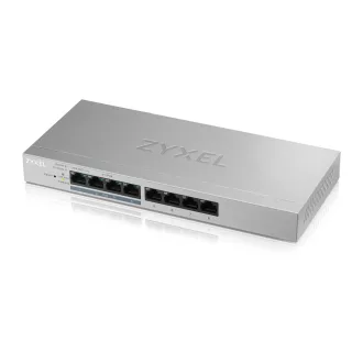   Zyxel GS1200-8HP v2 Vezérelt Gigabit Ethernet (10/100/1000) Ethernet-áramellátás (PoE) támogatása Szürke