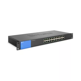   Linksys LGS124 Beállítást nem igénylő (unmanaged) L2 Gigabit Ethernet (10/100/1000) 1U Fekete
